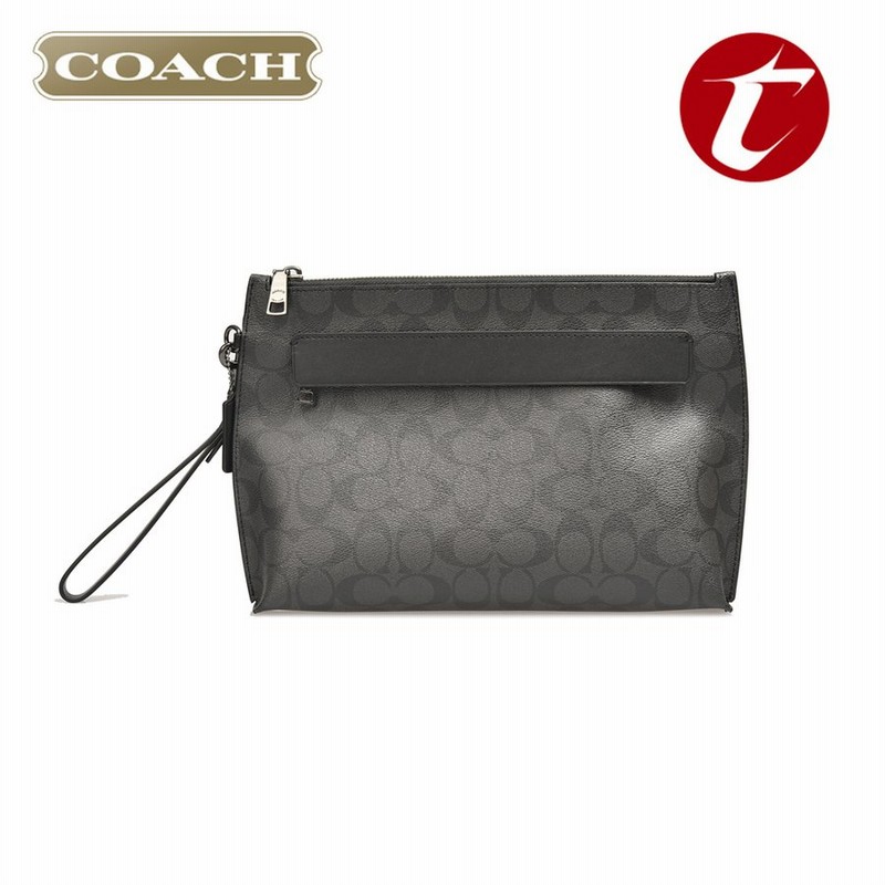 コーチ ポーチ メンズ Coach 小物 クラッチバッグ シグネチャー キャンバス キャリーオール F プレゼント コンパクト 人気 おしゃれ ブランド ギフト 新品 通販 Lineポイント最大0 5 Get Lineショッピング