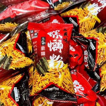 【丸小豆】真爽味螺螄粉風味脆麵(小小丸2.0) 海苔味 網紅一口脆麵 獨立小包裝 辦公室解饞點心麵 台灣現貨 快速出貨