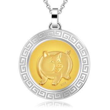 KATROY・ 項鍊・金飾・十二生肖 ・豬