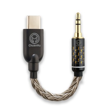 【川木】TypeC轉3.5mm aux 音訊線【M219】短線 8公分 發燒對綠線 type-c TYPE C 轉接線