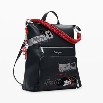 Desigual 米奇聯名紅色提把兩用背包