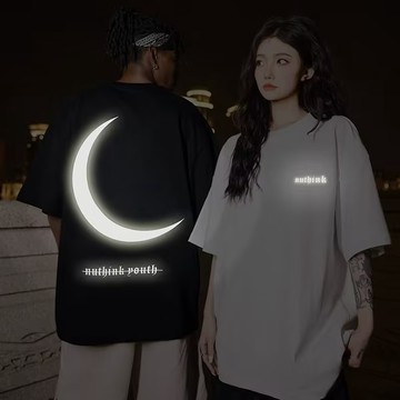 【真！隔日達！】反光！韓系印花短袖 美式潮流 夏季流行衣服 加大碼寬鬆 oversize風 男生短袖 純棉T恤 t恤
