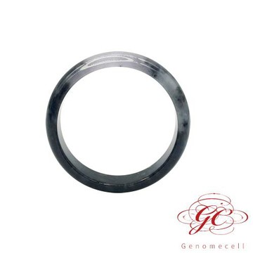 【肌容雪】天然緬甸冰膠粉春烏雞翡翠手鐲A貨 編號235(鐲寬57.7mm #18.5號 )