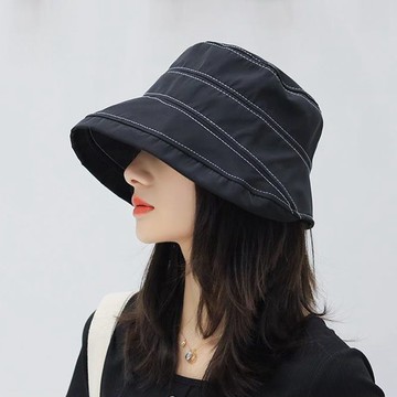 免運🌞帽子女韓版潮百搭出遊遮陽帽防曬紫外線大沿遮臉日系漁夫帽女士夏漁夫帽 素面遮陽帽 防曬帽 抗uv 穿搭必備 學生帽