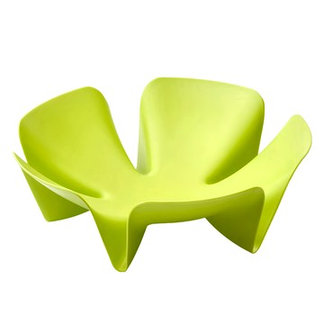 QUALy 花彩水果盤  綠色  1個