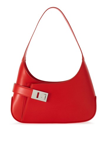 Ferragamo - medium Hobo leather shoulder bag - women - CALFSKIN/Lambskin/CALFSKIN - One Size - Red