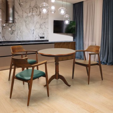 圓桌邊桌茶几 肯尼實木原木 復古咖啡廳 創意小桌子 簡約設計感