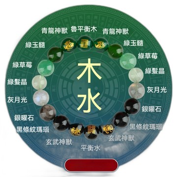 LEEHER 手環 手串 驅邪 多寶手串 五大神獸 手鍊 生日禮物 水晶手鍊 140
