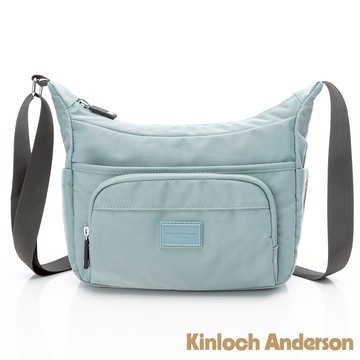 【金安德森】輕甜旅程 船型拉鍊斜側包-淺湖藍
