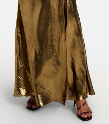 Self-Portrait Satin maxi dress