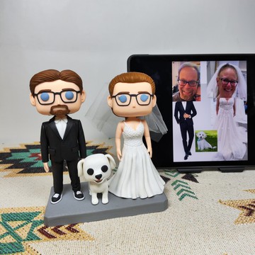 客製化3D人像公仔 訂製手工Funko Pop情侶父母夫妻結婚週年禮物