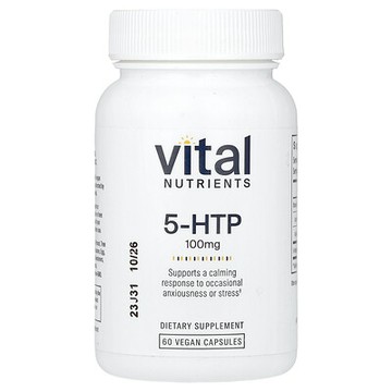Vital Nutrients, 5-HTP，100 毫克，60 粒全素膠囊
