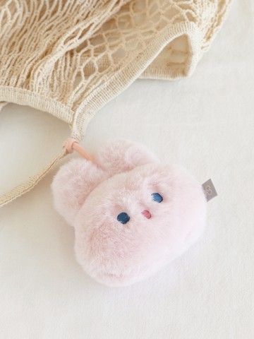 Fluffy Piyo Keychain