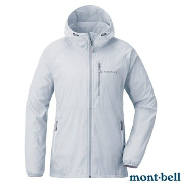 【mont-bell】女 WIND BLAST PK 防風防潑水連帽風衣.夾克.外套_1103323 LBL 淺藍