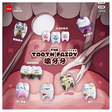 小島玩具~牙牙家族-壞牙牙公仔盲盒(1入) 公仔隨機出貨 Jinart