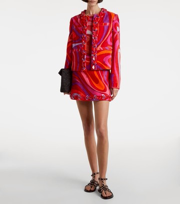 Pucci Marmo embellished cotton terry jacket