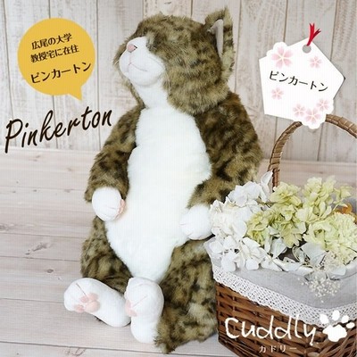 Cuddly(カドリー） ねこのぬいぐるみ 猫の「ピンカートン」 茶トラ 