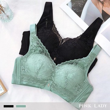 【PINK LADY】無鋼圈 BC罩杯 青綠野原 均勻薄襯柔滑側背片 單件內衣5029