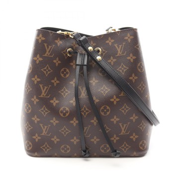 LOUIS VUITTON LV 路易威登 棕色 原花 帆布 NeoNoe MM 水桶包 肩背包 M44020 【二手名牌BRAND OFF】