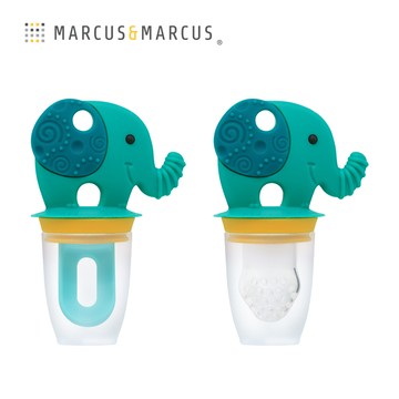 MARCUS＆MARCUS　動物樂園3合1蔬果咬咬輔食組-大象_廠商直送