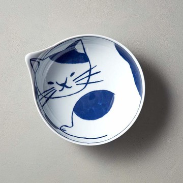 波佐見燒 - neco 貓大圓碗 - 計2款 白襪貓
