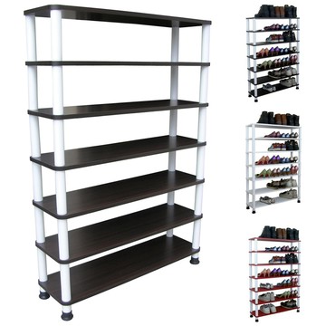 愛家寬80公分-七層[寬型]鞋架/鞋櫃/置物架(三色可選)