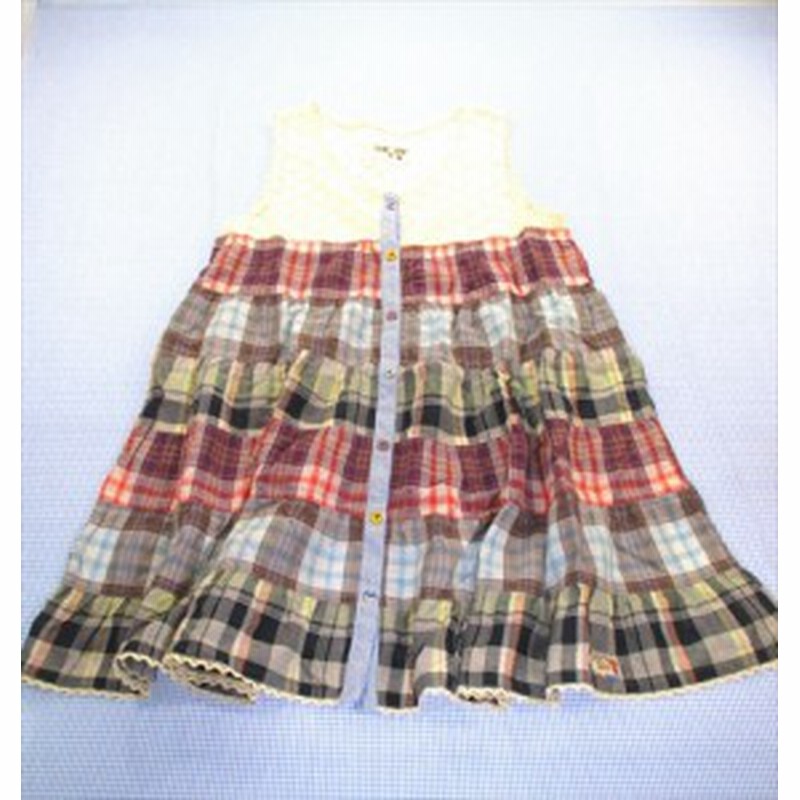 チップトリップ Chip Trip チュニック ワンピース 160cm サイズm 白系 チェック オールインワン ジュニア 女の子 通販 買い取り 通販 Lineポイント最大1 0 Get Lineショッピング