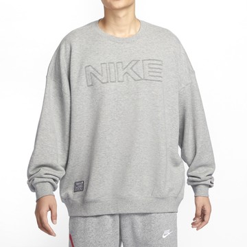NIKE 大學T CLUB FT OS CREW GCEL 灰色 超寬鬆 長袖 男 HV8225-063
