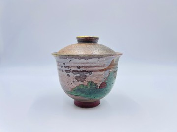 陶瓷手工柴燒手繪蓋碗