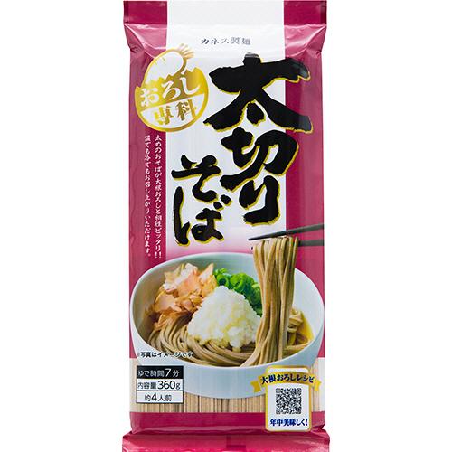 カネス製麺　おろし専科太切りそば　３６０ｇ　１個