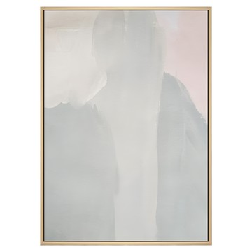 Boluo 菠蘿選畫所 掛畫 迷濛II 240g高磅數油畫布 松木實木內框 PS環保外框  40 x 30cm  原木色