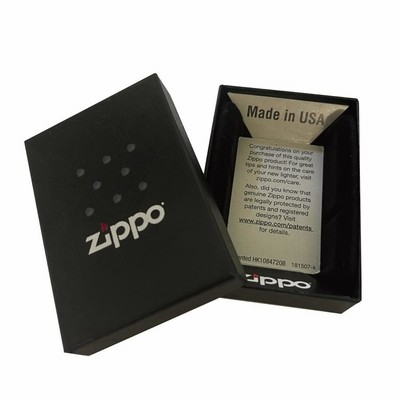 ZIPPO ジッポー 紬 ブラック 2BK-MESH 両面加工モデル&ギフトボックスセット（オイル＋フリント+BOX）