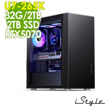 iStyle U800T 水冷電競電腦 (U7-265K/Z890/32G/2TB+2TB SSD/RTX5070-12G/2000W/W11P)