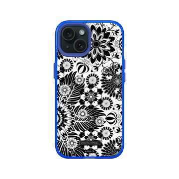 iPhone 15 Clear 激光藍 - Catalina Estrada - Floral Monochrome