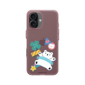 iPhone 17 Clear (相機按鈕) 晶醺玫 - 白白日記 Darylhochi - 被黏住了