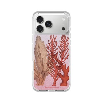iPhone 17 Pro Max ClearX (MagSafe 兼容) 晶透白 - Sarah Mafféïs - 珊瑚
