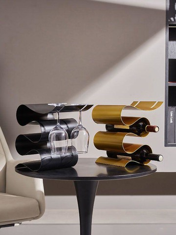 廳酒柜裝飾品展示柜葡萄酒瓶子架托家用大氣