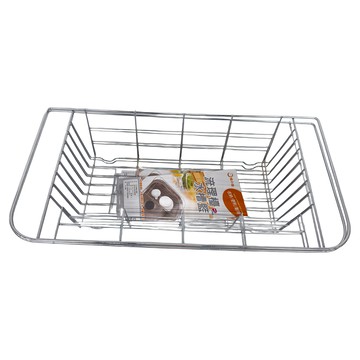 MIKA HOUSE 橘之屋 流理台水槽籃  銀色  24 x 9.5 x 46.5cm  2個
