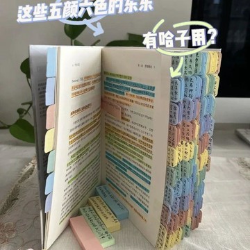 『臺灣出貨』莫蘭迪標籤紙質索引貼透明標籤便籤貼紙活頁本目錄分類貼記號標記✨好物甄選