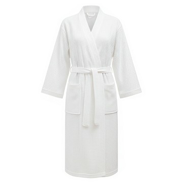 AHOYE 四季薄款吸水快乾浴袍 睡袍 居家服 睡衣 沐浴  103 x 46 x 1cm  白色