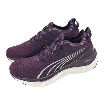 Puma 慢跑鞋 ForeverRun Nitro Knit Wns 女鞋 紫 灰 氮氣中底 緩衝 支撐 運動 379140-10
