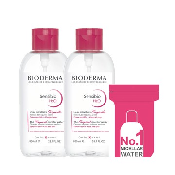 【全新包裝】舒敏高效潔膚液 850ml (2入組) 贈品牌化妝棉