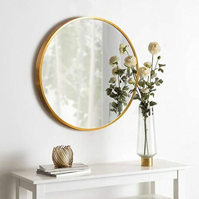 Mirahope 姿見鏡 壁掛け鏡 丸 バスルームミラー 全身鏡 アルミ 壁掛けミラー おしゃれ 洗面 鏡 化粧 玄関 ウォールミラー ゴー 通販 Lineポイント最大0 5 Get Lineショッピング