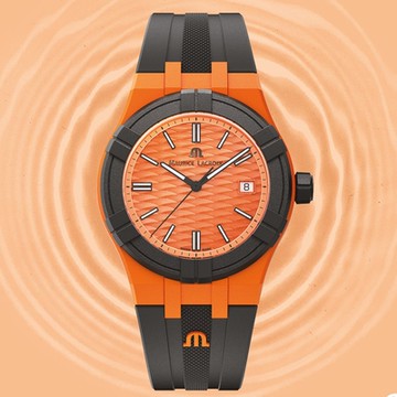 Maurice Lacroix 艾美錶 AIKON Tide 橙色石英手錶 520送禮推薦 AI2008-50050-300-0