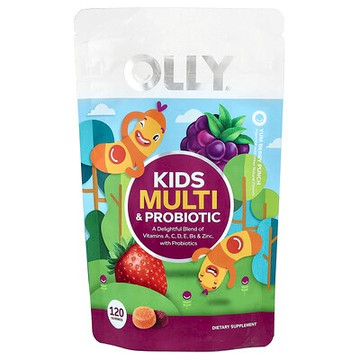 OLLY, 兒童多營養素和益生菌軟糖，美味什錦漿果味，120 粒軟糖