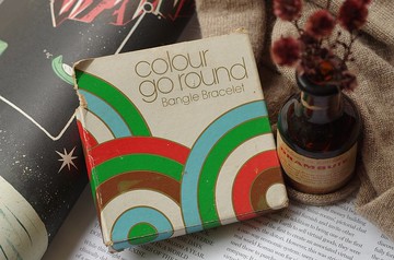 Vintage 古董 復古 古著 1977年 塑料手環 普普風  Avon BR11