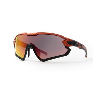 【路達自行車衣百貨】TRANSFORM(幻變)偏光運動眼鏡-烈焰橘 ENVIS