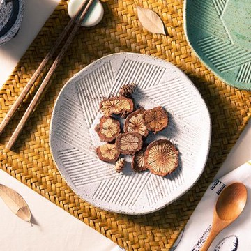 日式復古粗陶平盤果盤窯變釉家用陶瓷餐具禪意茶干盤子托盤餃子盤