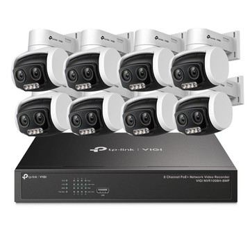 TP-Link VIGI NVR1008H-8MP搭VIGI C540V*8 4MP戶外全彩組合包