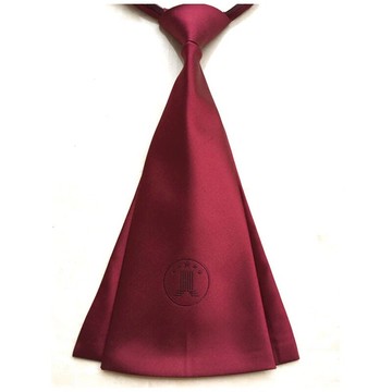 律師袍領帶男女律協酒紅色平頭拉鏈懶人易拉得行政司法律所領結